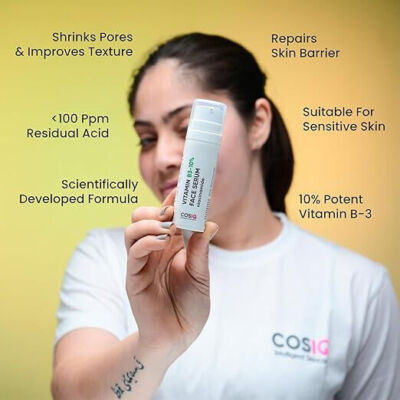 Cos-IQ 10% Niacinamide Face Serum for Oil Control Anti-Acne & Dark Spots 30ml