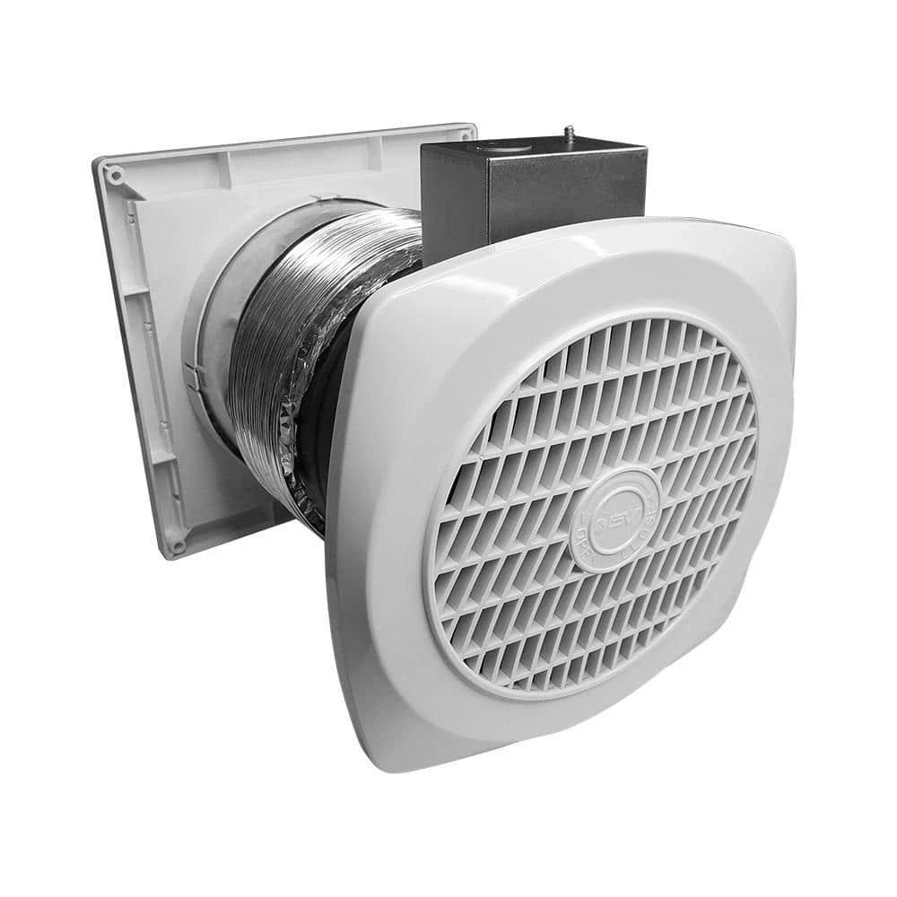 70 CFM Through-The-Wall Ventilation Fan w/Louvers for Garage, Laundry, Rec  Rooms | eBay