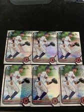 Lot Of 6-2022 Bowman Chrome Fran Alduey #BCP-39 Mojo 1st Bowman Guardians