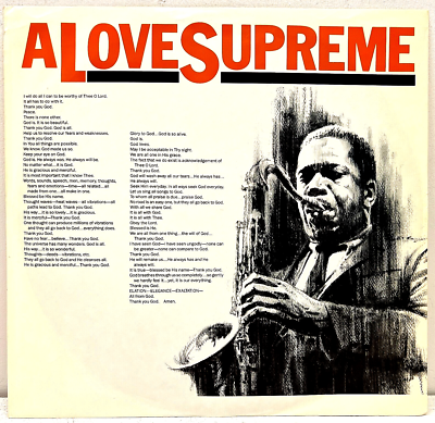 John Coltrane A Love Supreme 1986 Vinyl MCA Impulse! Records