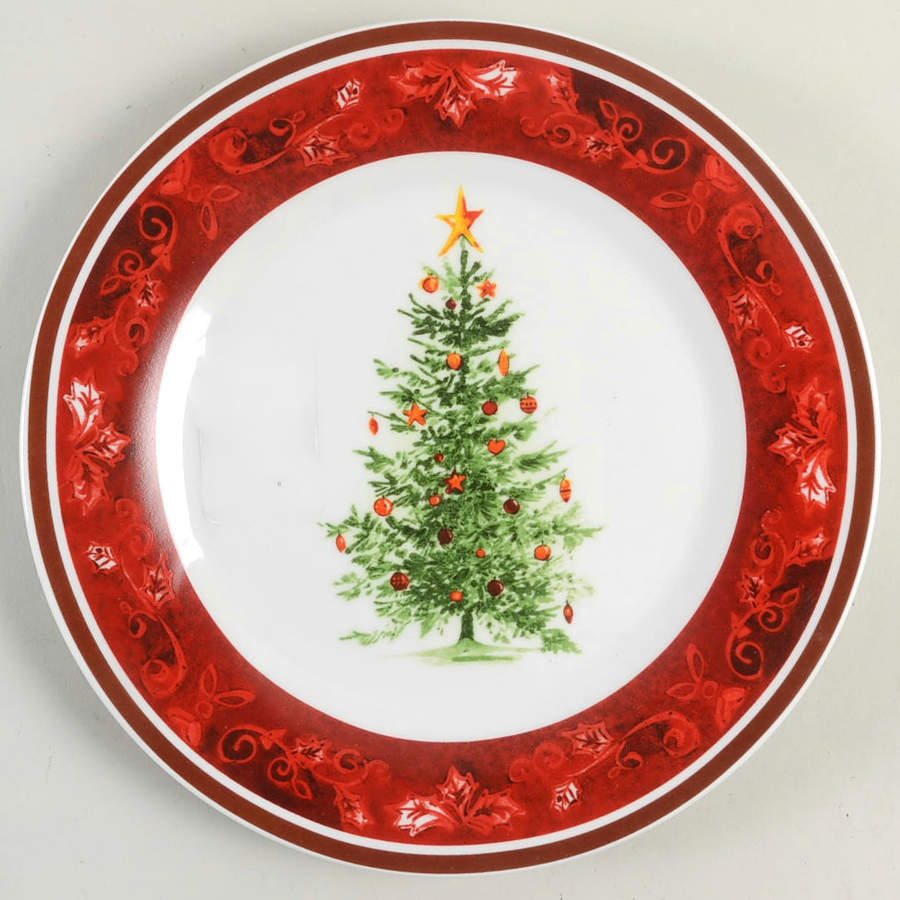 Gibson Designs Noel Nostalgia Salad Plate 11162543