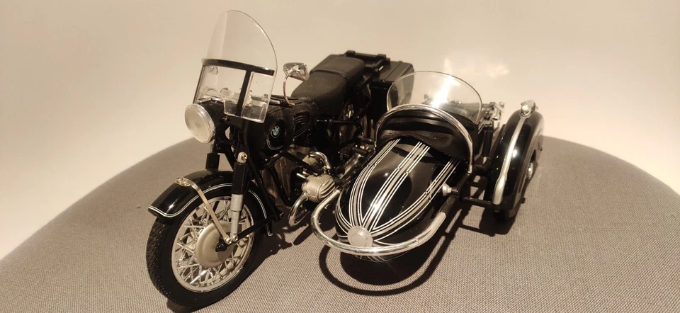 MOTO Sidecar 1/10 BMW R60/2 - 1960 - TOOTSIETOY - Photo 3/4