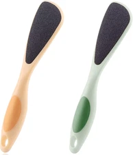 2-Pack Double-Sided Foot Pumice Stone with Handle for Callus Removal & Circulati