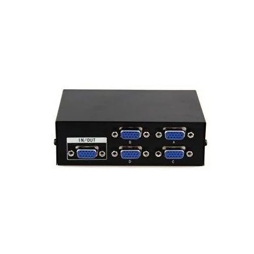 4 I/O Ports VGA SVGA Monitor Sharing Switch Box For LCD PC TV Screen