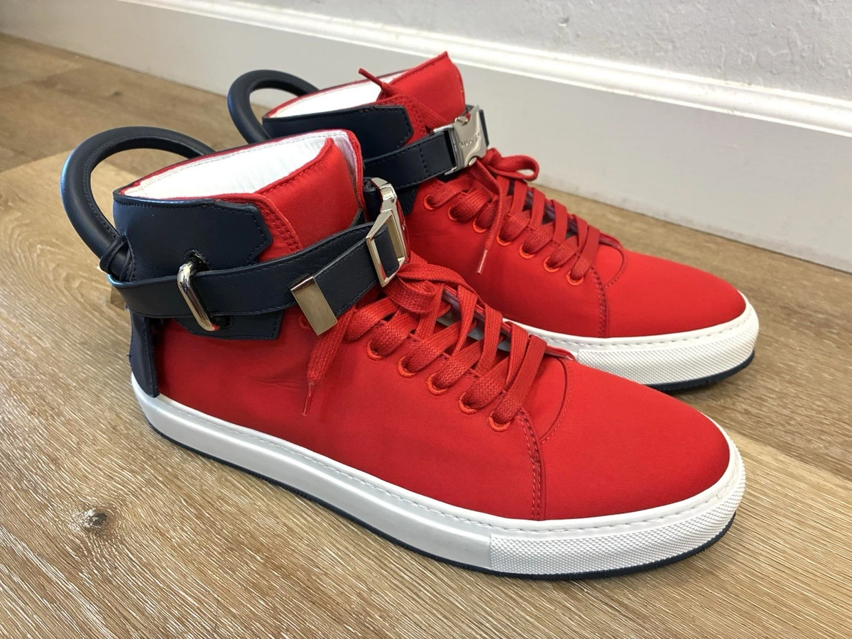 Baskets Montantes BUSCEMI 100MM Court - Modèle 1003F16 Rouge - Taille US 9 (42) - Neuf Avec Boîte