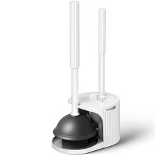 2 in 1 Toilet Brush and Plunger , Toilet Bowl Brush Plunger ,Extended Handle ...
