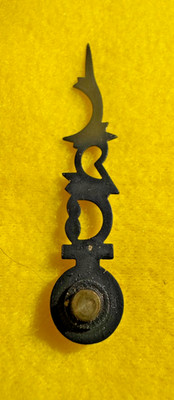 VINTAGE BLACK PATINA CLOCK HAND 2  1/4''   DIY REPLACEMENT HAND