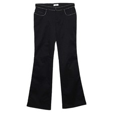 Moschino Jeans Black Cotton Embellished Trim Detailed Pants M