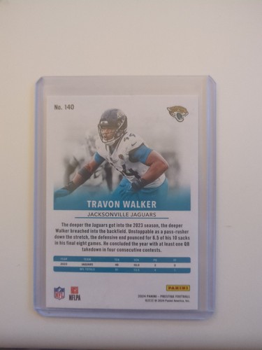 2024 Panini Prestige Travon Walker #140 Xtra Points Premium Blue /299 - Bild 2 von 2