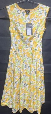 Bright And Beautiful Astrid Buttercup Floral Dress Size 2