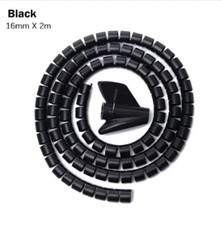 2M Flexible Spiral Cable Organizer - Tidy Up Your Desk with Ease!