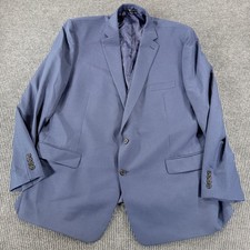 Lauren Ralph Lauren Micro Check Two Button Blazer Jacket Mens 52L Blue