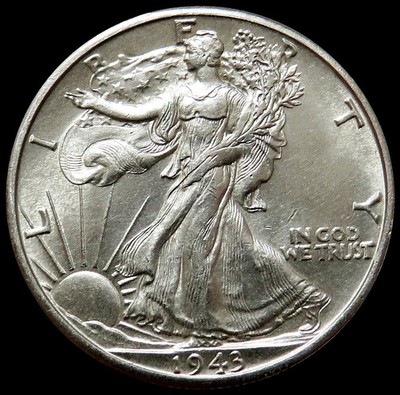 1943 D USA WALKING LIBERTY HALF DOLLAR CHOICE MINT STATE CONDITION