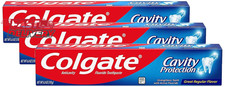 Colgate Cavity Protection Fluoride Toothpaste | White | 6 Oz | Pack of 3 0.50 per gallon