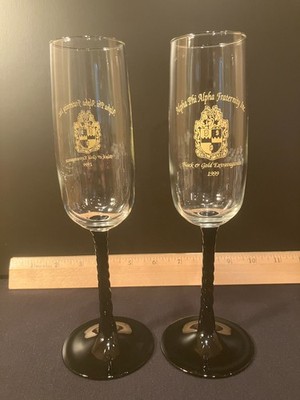 Alpha Phi Alpha 1999 Commemorative Champagne Flute - Choice of Single or Pair