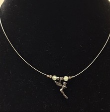 Vtg 925 Disney Tinkerbell Necklace Sterling Silver