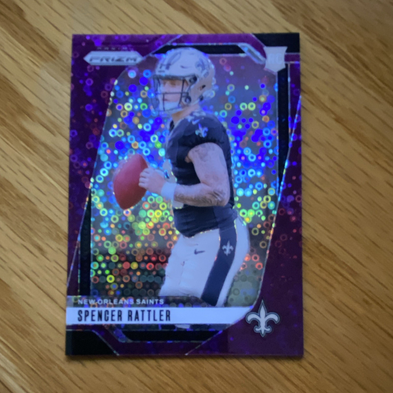 Spencer Rattler Panini Prizm #388 No Huddle Purple