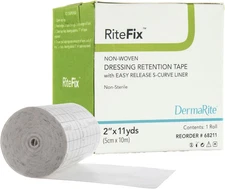 'S Ritefix Non-Woven Dressing Retention Tape - Hypoallergenic Adhesive, Easy Rel