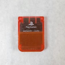 Memory Card Cherry Red SCPH-1020 Sony Playstation Official Made in Japan