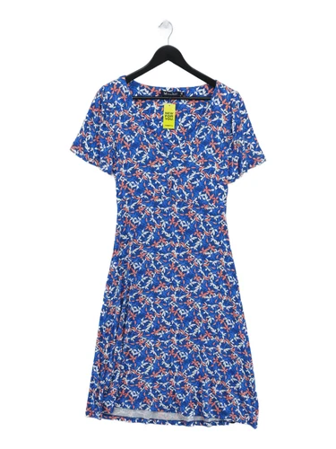 VETEMENTS Abbigliamento Crew Abito Donna Midi UK 12 Blu Cotone con Elastan A Line