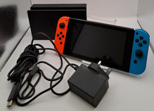 Nintendo Switch Console, 32GB + Neon Red/Blue Joy-Con *READ DESCRIPTION*
