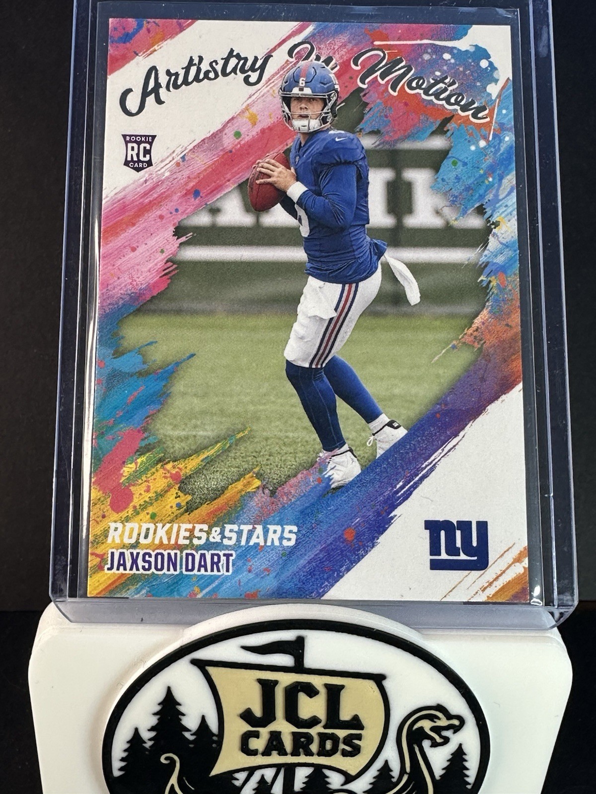2025 Panini Rookies & Stars - Artistry in Motion Jaxson Dart #16 (RC)
