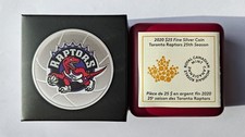 1 oz 2020 RCM Toronto Raptors 25th Season Basketball 9999 Pure Fine Silver Coin