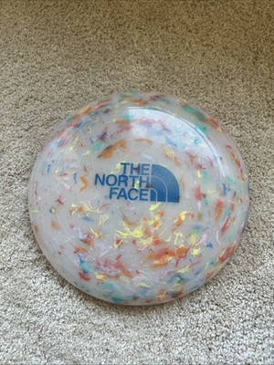 MINT VINTAGE 1980 NORTH FACE FRISBEE Wham-O CONFETTI COLOR FLYING SAUCER DISK