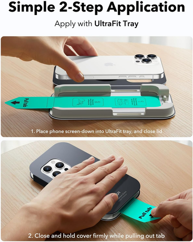 3 Pack for Iphone 15 Pro Max Screen Protector, Military Grade Shatterproof, 9H H - Picture 3 of 8