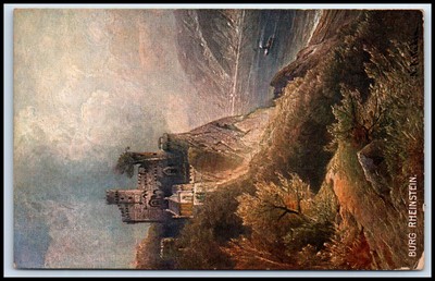 Postcard Burg Rheinstein. Ein Kleinod aus deutscher Ver-gangenheit ist   K105