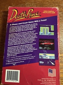 Nintendo NES Death Race Video Game BOX & Instruction Manual Only