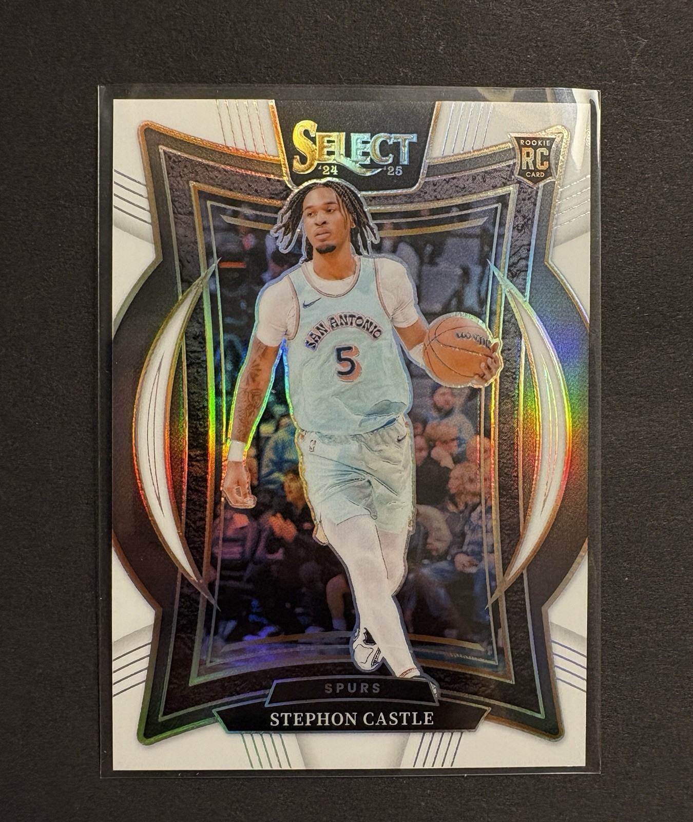 2024-25 Panini Select Concourse Stephon Castle #72 White Prizm /149 (RC)
