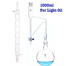 1000ml Glass Clevenger Apparatus Essential Light Oil Determination Apparatus