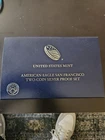 2012 S REVERSE PROOF SILVER EAGLE 2 COIN SAN FRANCISCO SET WITH BOX/COA