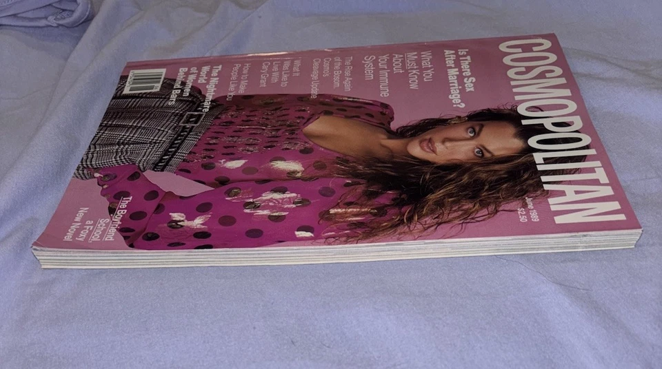 COSMOPOLITAN Magazine Vintage June,1989 EXCELLENT Condition! Cover: Carre Otis Foto 2 de 4