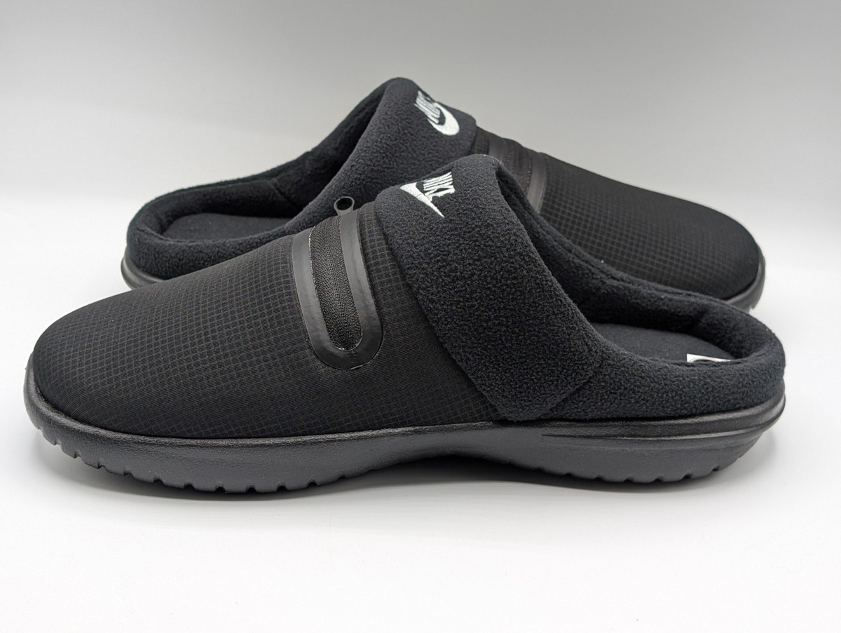 ★Nike★ Burrows Men's Slippers FZ7941-001 Nike Burrow Mens Slippers Size 10 Black Slip On FZ7941-001