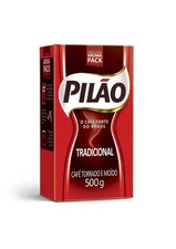 Pilao Roasted & Ground Coffee, Café Torrado E Moído, 17.6 Oz, 500 g