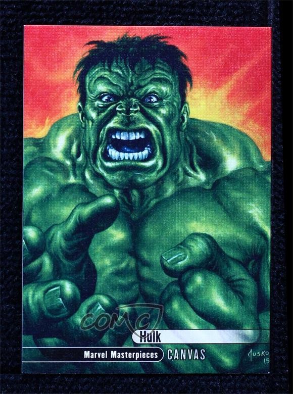 2016 Upper Deck Marvel Masterpieces Canvas High Series Hulk #93 1mg8