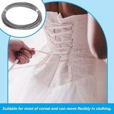 66 Feet 6mm WIDE /304 Stainless Corset Boning Spiral Steel Metal Boning 20meter