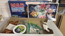 Vintage Mad Scientist Monster Lab Set (Incomplete) W Poster As Is For Parts 80s
