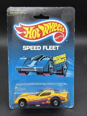 1988 Hot Wheels YELLOW FIREBIRD FUNNY CAR FC 5121 Speed Fleet Moving Part BW 
