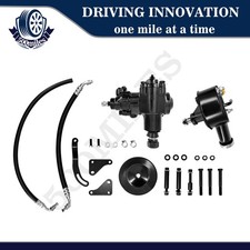 For 58-64 Chevy Impala Bel Air Power Steering Gear Box Upgrade Conversion Kit