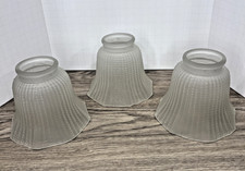 Set of 3 Frosted Ceiling Fan Globes