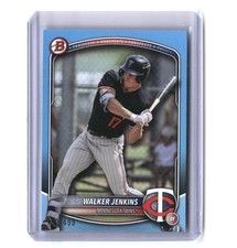 Walker Jenkins #/499 2025 Bowman Draft Sky Blue Border