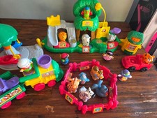 Vintage Fisher Price Little People Animal Sounds Zoo Playset