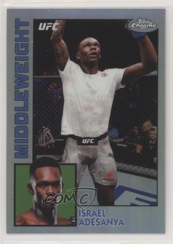 Israel Adesanya #84T-IA 2019 Topps UFC Chrome 1984 card