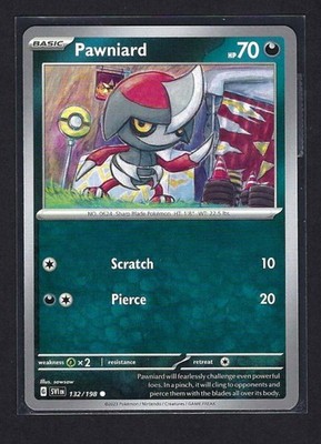   Pawniard  132/198 - Scarlet & Violet Base Set - 2023 - Common - HP70 - NM