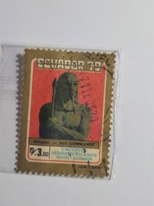Ecuador 1979 Airmail Stamp - Caciques Indoamericanos Enriquillo Scott C669