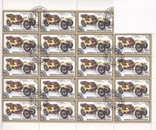 SA22m Mongolia 1986 Cars - Stutz-Beacart used part of sheet