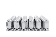 32 Pc Alcoa Dually Lug Nuts With Pressed In Washer M14x1.5 Thread Fits Silver...